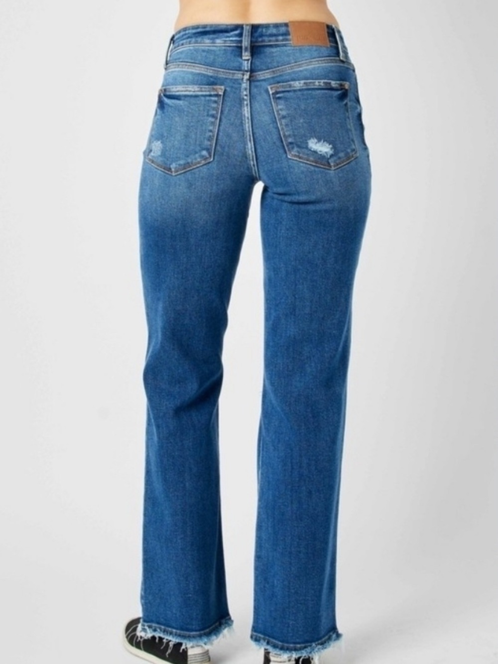 NWT Distressed Mid-Rise Dad Jeans - Judy Blue - Picture 3 of 8